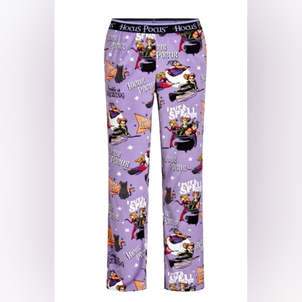 Disney Hocus Pocus velour sleep pants with pockets